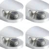 Hyllor>4-pack Glashyllfästen, Justerbara Klämfästen för Hyllor, Väggmonterade Klämmor för 6-8 mm Glashyllor, Badrumsklämma Hållare Stöd Hårdvara