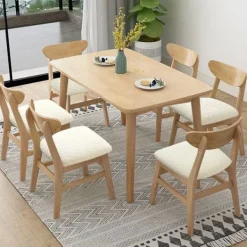 Matgrupper>6-pack Jacquard Stretch Stolsöverdrag för Matsal, Avtagbara & Tvättbara