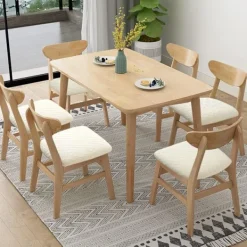 Matgrupper>6-pack Jacquard Stretch Stolsöverdrag för Matsal, Avtagbara & Tvättbara [JSR]