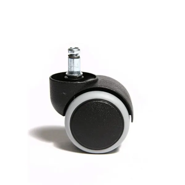 Kontorsmöbler>5-pack Rullset, Hårdgolvsrullar för Kontorsstol, Rullset 5 Hjul för Skrivbordsstol, Svart, Stiftstorlek 10mm, Diameter 50mm