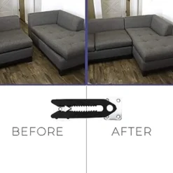 Soffor>(4-pack) Soffklämma i stål, halkfria sektionssoffkontakter för soffa