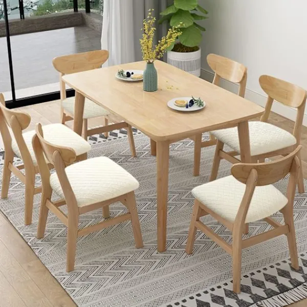 Matgrupper>6-pack Stretch Jacquard Stolsöverdrag, Avtagbara och Tvättbara-FX-