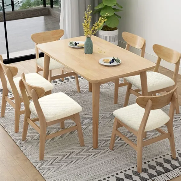 Matgrupper>6-pack Stretch Jacquard Stolsöverdrag, Avtagbara och Tvättbara-FF-