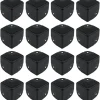 Kistor & Koffertar>16-pack Svarta Hörnskydd i Metall, 1,57" Kantbeskydd för Lådor, Hörnskydd i Metall för Högtalare (40×40×40mm)