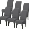Stolar>6-pack tvättbara universal stolsöverdrag i stretch-mikrofiber