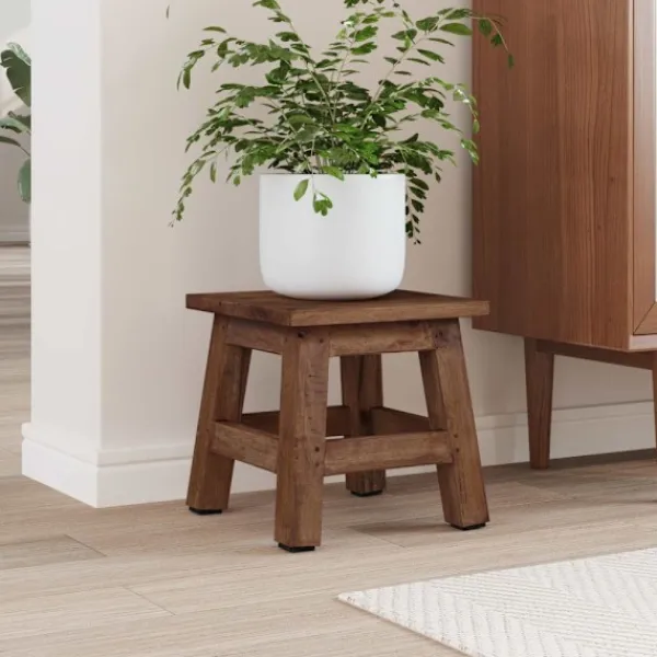 vidaXL Pallar>Pall Naturfärg 26 x 26 x 26 cm Mahognyträ