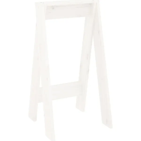 vidaXL Pallar>Pallar 2 st vit 40x40x75 cm massiv furu