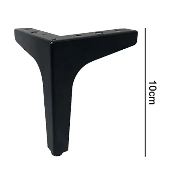 Soffbord>Piao 4-pack metallmöbel sofaben, moderna stil diy möbelfötter ersättning, triangelbord skåp skåp fötter tunga för byrå kaffe 10cm