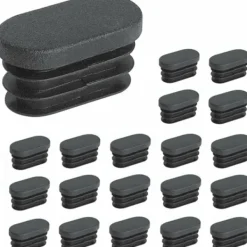 Stolar>Plastfötter för möbler ovala fötter för stolar plastfötter för möbler ovala fötter för trampolinstolar 20 stycken (15x30mm)