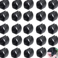 Stolar>Plaststolrörsklämma, U-formad stolsbensskydd, stolsbensskydd, runt rörskydd 24 st (25 mm)