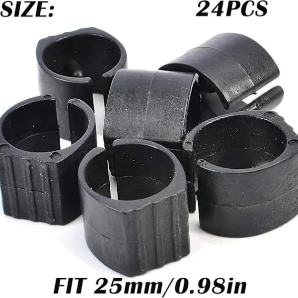 Stolar>Plaststolrörsklämma, U-formad stolsbensskydd, stolsbensskydd, runt rörskydd 24 st (25 mm)