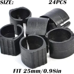 Stolar>Plaststolsrörsklämma, U-formad stolbensskydd, stolbensskydd, rundrörsskydd 24 st (25 mm)