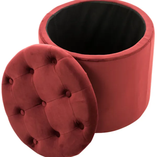 BellaFurn Sittpuffar>Pouffe med lagringsutrymme - fotpall - bekvämt sittande