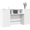 vidaXL Kontorsmöbler>Receptionsdisk vit 200x50x103,5 cm konstruerat trä