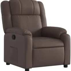 vidaXL Fåtöljer>Reclinerfåtölj brun konstläder