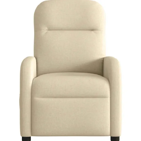 vidaXL Fåtöljer>Reclinerfåtölj gräddvit tyg