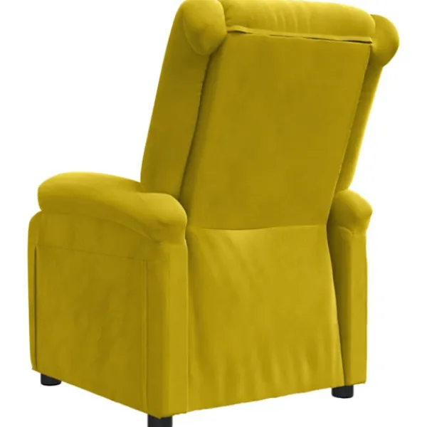 vidaXL Fåtöljer>Reclinerfåtölj gul sammet