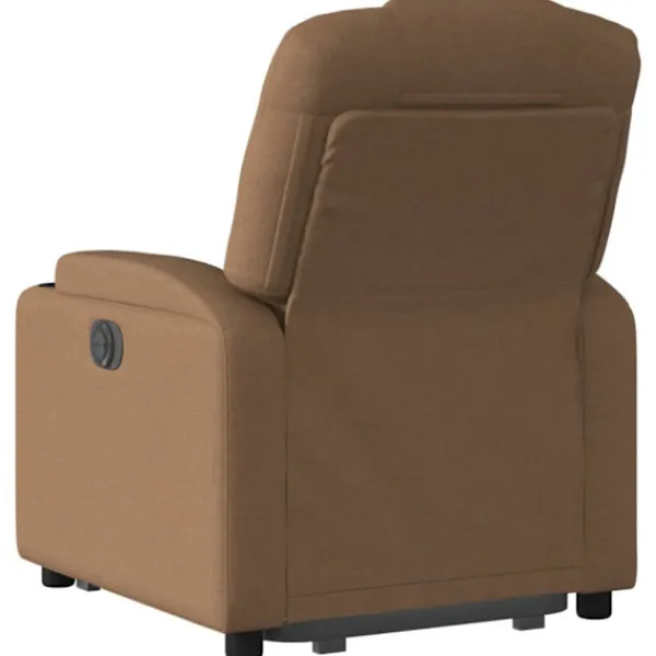 vidaXL Fåtöljer>Reclinerfåtölj med uppresningshjälp brun tyg