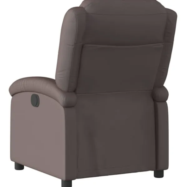 vidaXL Fåtöljer>Reclinerfåtölj mörkbrun äkta läder