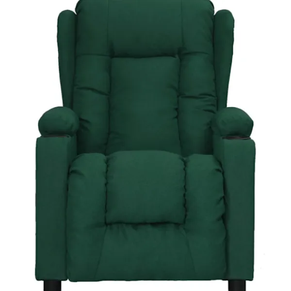 vidaXL Fåtöljer>Reclinerfåtölj mörkgrön tyg