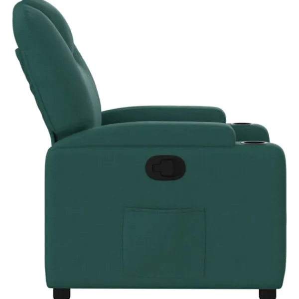 vidaXL Fåtöljer>Reclinerfåtölj mörkgrön tyg