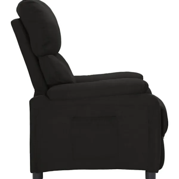 vidaXL Fåtöljer>Reclinerfåtölj svart tyg