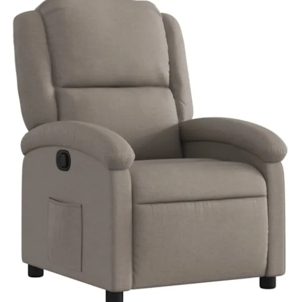 vidaXL Fåtöljer>Reclinerfåtölj taupe tyg