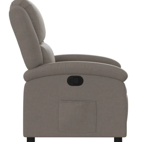 vidaXL Fåtöljer>Reclinerfåtölj taupe tyg