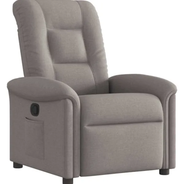 vidaXL Fåtöljer>Reclinerfåtölj taupe tyg