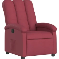 vidaXL Fåtöljer>Reclinerfåtölj vinröd tyg