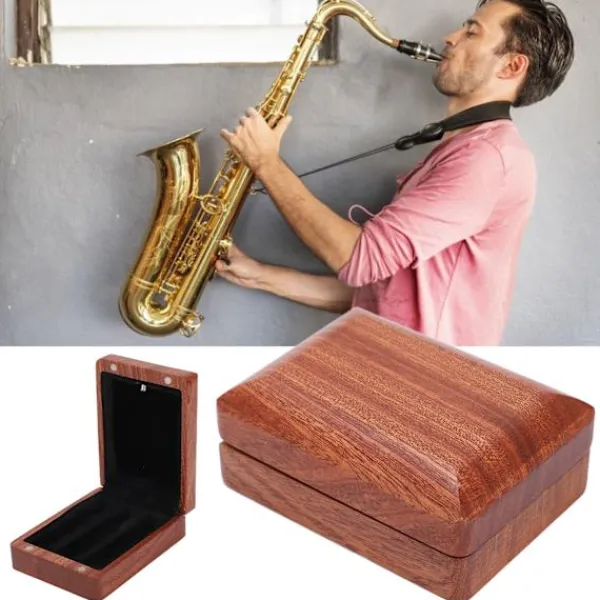 Kistor & Koffertar>Reed förvaringslåda Massivt trä Reed Boxhållare med lampor för saxofoner Oboe Fagott