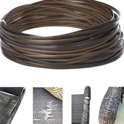 Balkongmöbler>Reparationskit för rotting 37m 120ft Rottingreparationsmaterial Tvåtonad Gradient Mörkbrun med Ljusbruna Ränder Plastrottingmaterial för Uteplats-WELLNGS | Fyndiq