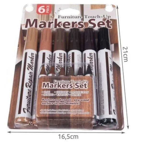 Stolar>Reparationspenna för möbler och paneler - 12-pack flerfärgad