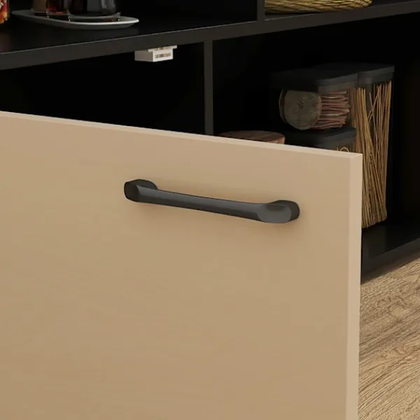 Rootz Living Köksö>Rootz 3 Piece Barset - Bar Table Set - Foldbar matuppsättning - 6 förvaringsfack - 116x70x89,5 cm