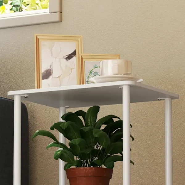 Rootz Living Småbord>Rootz 2 Tier Side Table - Accent Table - soffbord - Extra förvaring - 40 cm x 30 cm x 52,2 cm