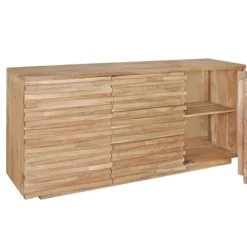 Rootz Living Byråer>Rootz 160 x 75 x 43 cm Wood Acacia Natural - Lantlig byrå & dörrar - Hallskåp