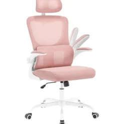 Rootz Living Kontorsmöbler>Rootz Ergonomic Office Chair - Mesh Swivel Chair - Datorstol - Svankstöd - Justerbart nackstöd - 62cm x 116-123,5cm x 69,5cm