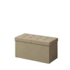 Rootz Living Kistor & Koffertar>Rootz foldbar sittbröst - förvaringslåda - förvaringsbänk - rymdbesparande - 38 cm x 76 cm x 38 cm