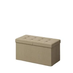 Rootz Living Kistor & Koffertar>Rootz foldbar sittbröst - förvaringslåda - förvaringsbänk - rymdbesparande - 38 cm x 76 cm x 38 cm