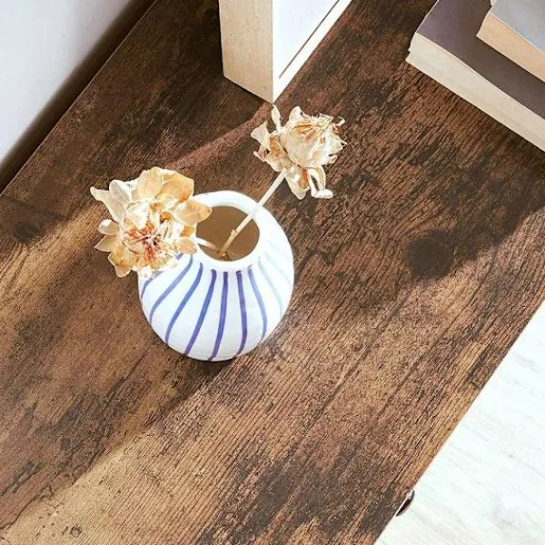 Rootz Living Byråer>Rootz Förvaringsskåp - Byrå - Byrå med tyglådor - Förvaringsskåp i trä - Stilrent Förvaringsskåp - Vintage Brun/Svart - 56 x 30 x 89,3 cm