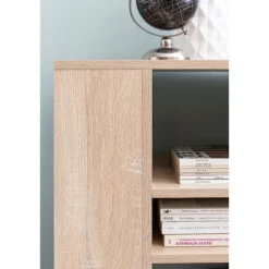 Rootz Living Hyllor>Rootz Hylla Sonoma 60x35x75 cm vagn med hjul trä - Smal kökshyll