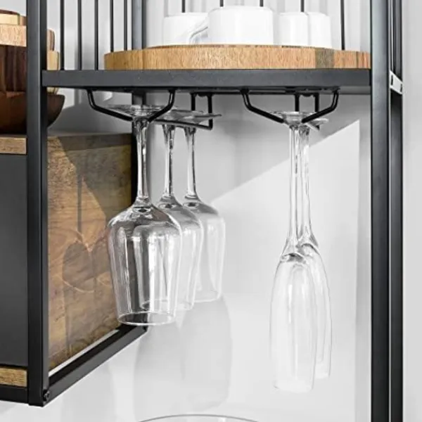 Rootz Living Sideboards>Rootz Industrial Style Kök Matsal Förvaring Hylla Sideboard Sidobord Avslut Bord Vinställ
