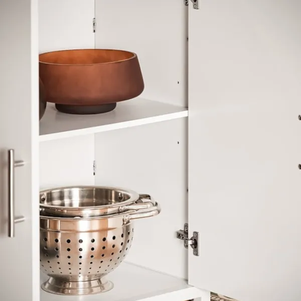 Rootz Living Köksö>Rootz Kitchen Island Förvaringsskåp - Matsalsbuffé - Displayställ - MDF - Metallram - Bordsskiva av gummi - 170cm x 89cm x 60cm