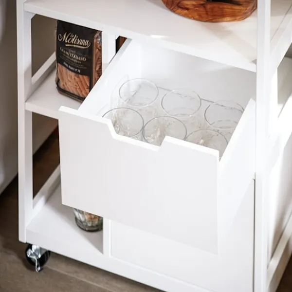 Rootz Living Köksö>Rootz Kitchen Utility Cart - Storage Trolley - Rolling Cart - Easy Mobility - 53x89x37cm