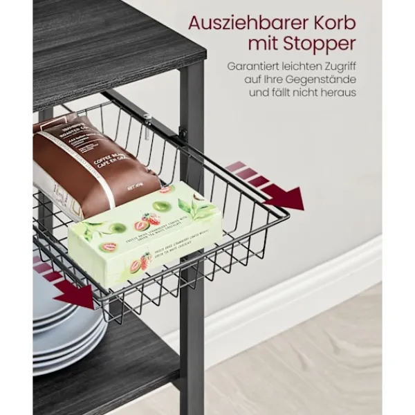 Rootz Living Köksö>Rootz kökshylla med magnetremsa 12 krokar Ebenholtssvart - Spånskiva stål Hållbar förvaring - 42 cm x 90 cm x 167,3 cm