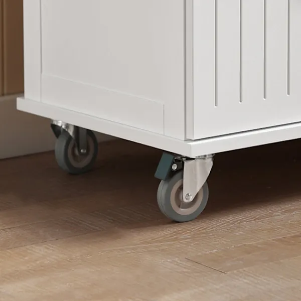 Rootz Living Köksö>Rootz köksvagn - Serveringsvagn - Mobil köksö - Reptålig topp av gummiträ - Justerbara hyllor - Lätt rörlighet med låsbara hjul - 74,5 cm x 91 cm x 45 | Fyndiq