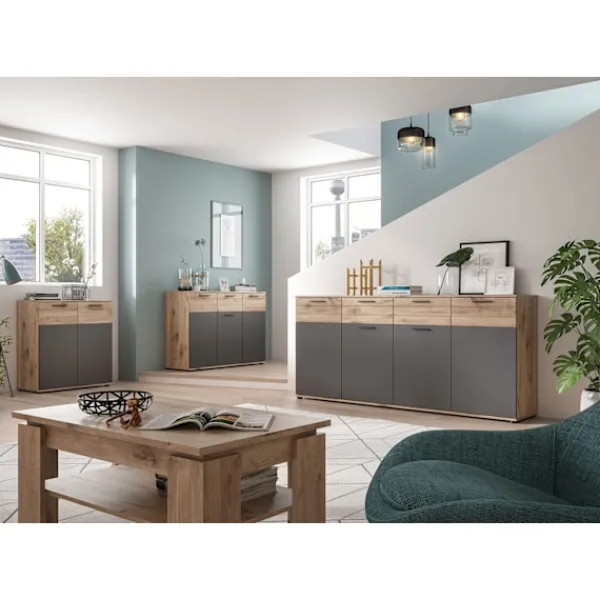 Rootz Living Sideboards>Rootz Mason Chest of Drawers - Wood Cabinet - Sideboard - Highboard - Rymlig förvaring - 120 cm x 87 cm x 40 cm