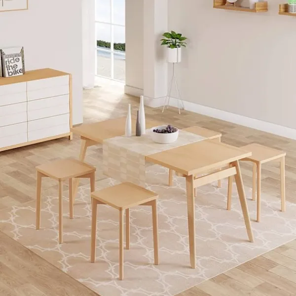 Rootz Living Pallar>Rootz matstolsset i trä - Bokstol - Stapelbar pall - Fuktbeständig - 31cm x 44,5cm x 31cm