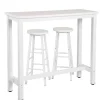 Rootz Living Matgrupper>Rootz Modern Barbords- och pallset - Pubbordsset - Matsalsset i bänkhöjd - Robust metallstomme - Reptålig - Lätt att rengöra - 120 cm x 40 cm (Bord), | Fyndiq