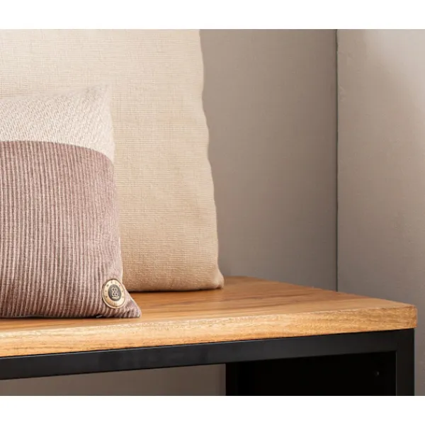 Rootz Living Balkongmöbler>Rootz Modern Design Bänk - Träsits - Paneler med stenutseende - Handgjorda - Kompakt form - Anti-halk fötter - 120 cm x 45 cm x 35 cm